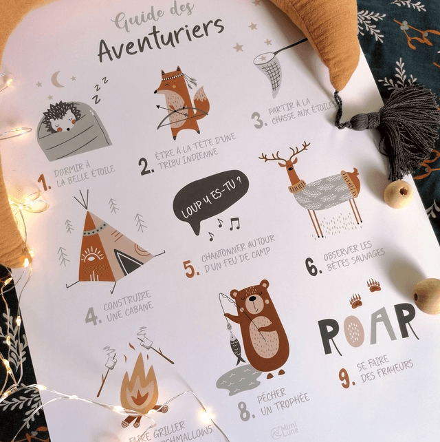 Affiche illustration A3 - Guide des aventuriers