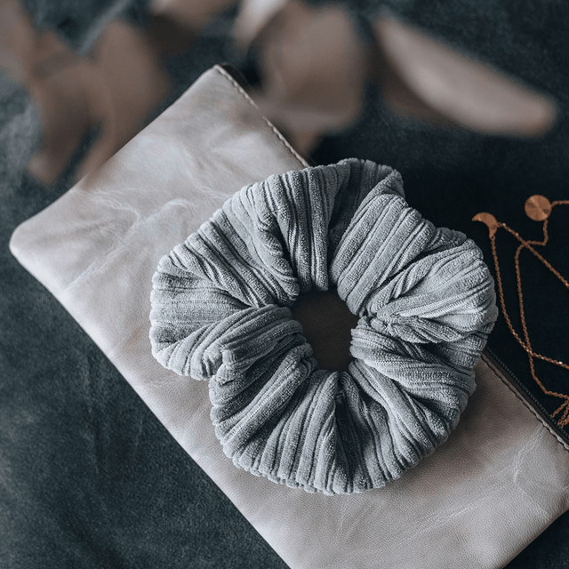 Chouchou scrunchie velours côtelé - coloris au choix