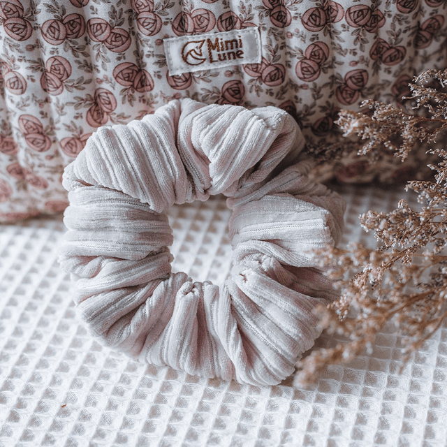 Chouchou scrunchie velours côtelé - coloris au choix